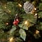 4ft. Pre-Lit Frosted Pine Berry Artificial Entrance Christmas Tree, Clear Lights